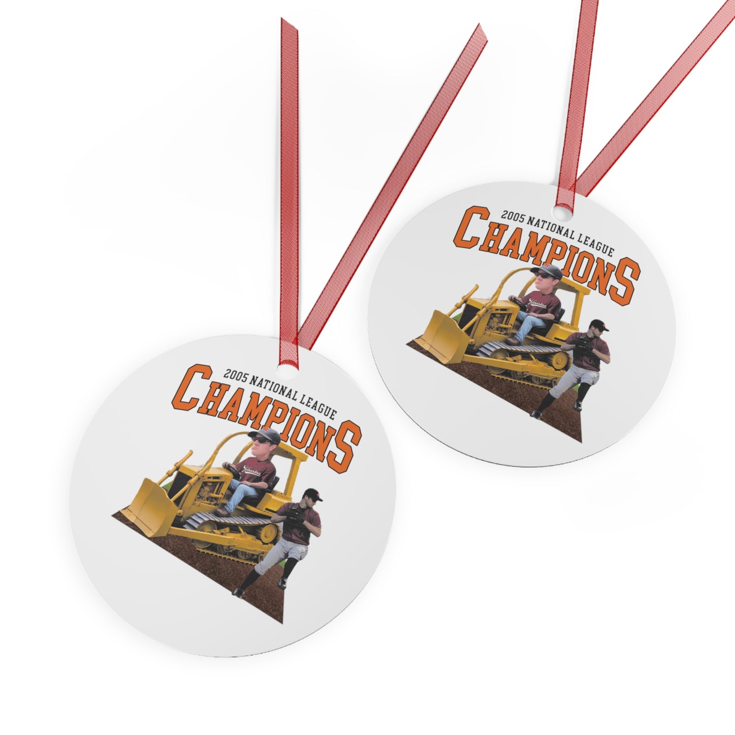 'Bulldozer' Metal Ornament