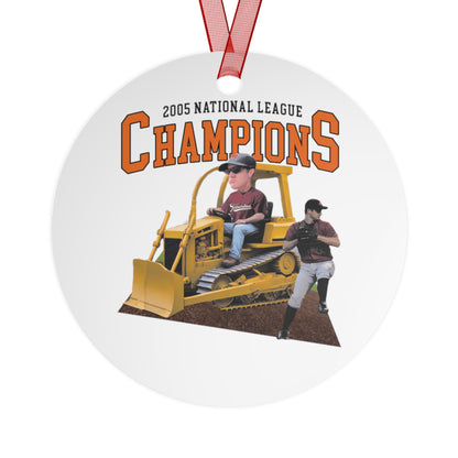 'Bulldozer' Metal Ornament