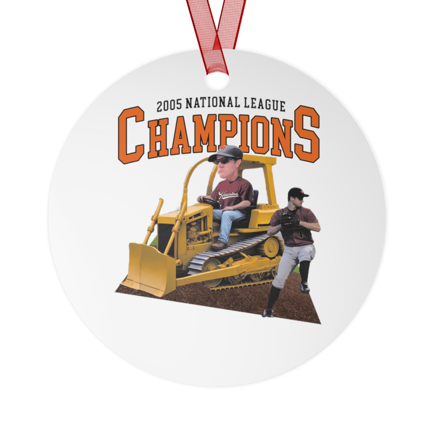 'Bulldozer' Metal Ornament